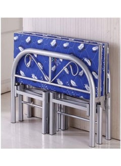 SMART HOME Foldable and adjustable single bed, heavy duty, with a metal steel bed frame and settings without tools, size 90 * 190cm  - Image 5