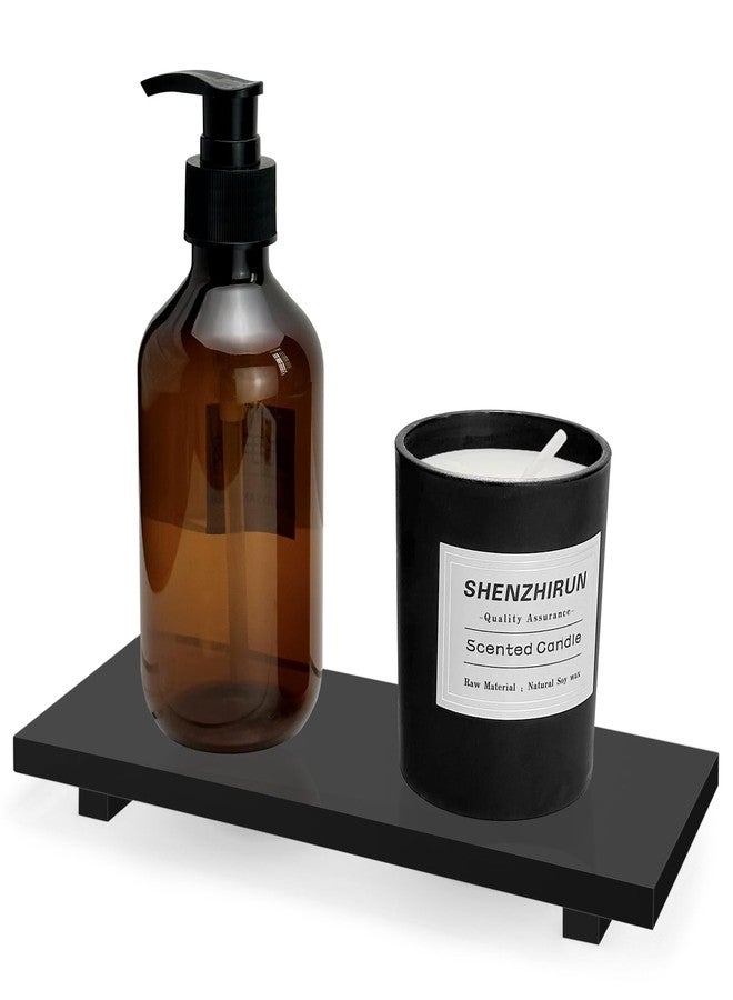 Bigfety Pedestal Soap Stand Riser Counter, Kitchen Bathroom Soap Tray, Black - Image 1