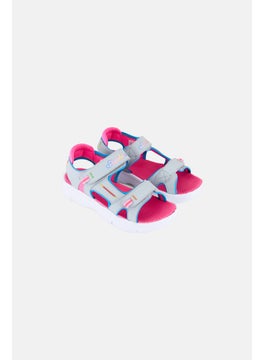 SKECHERS Kids Girl Flex Splash Vibrant Mood Velcro Closure Sandals, Multicolor  - Image 1
