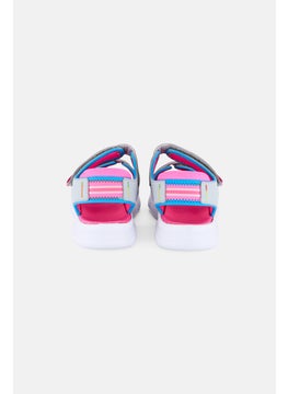 SKECHERS Kids Girl Flex Splash Vibrant Mood Velcro Closure Sandals, Multicolor  - Image 4