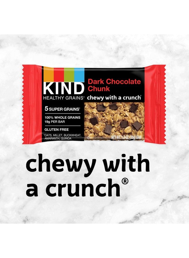 KIND KIND Dark Chocolate Healthy Grains Bars, Chunk, Gluten Free, 1.2 oz, , 30 Count (Pack of 6)  - Image 5