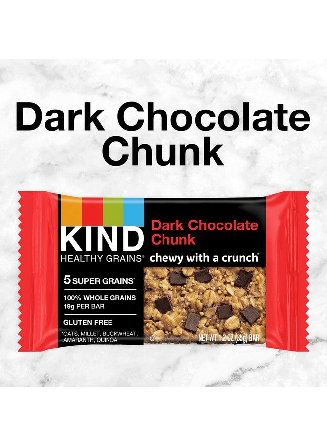 KIND KIND Dark Chocolate Healthy Grains Bars, Chunk, Gluten Free, 1.2 oz, , 30 Count (Pack of 6)  - Image 4
