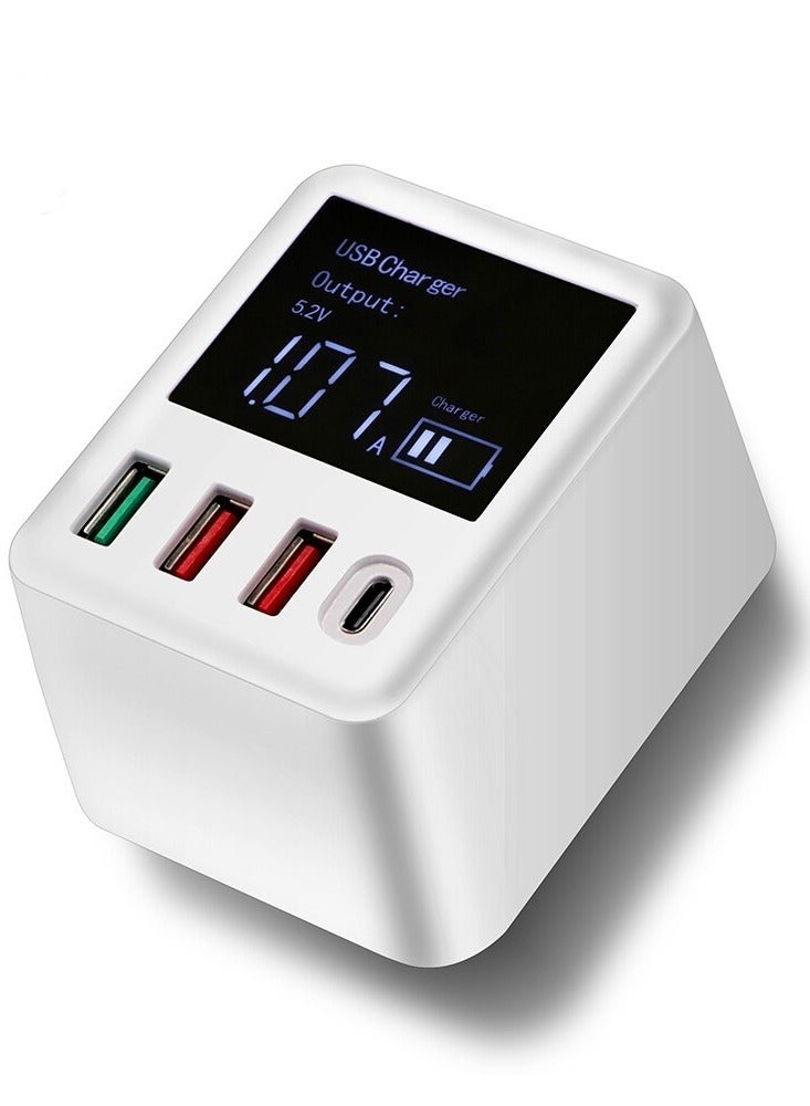 general 40W Fast Charger Travel Adapter 4 USB Ports With Type-C PD For iPhone Samsung - Image 1