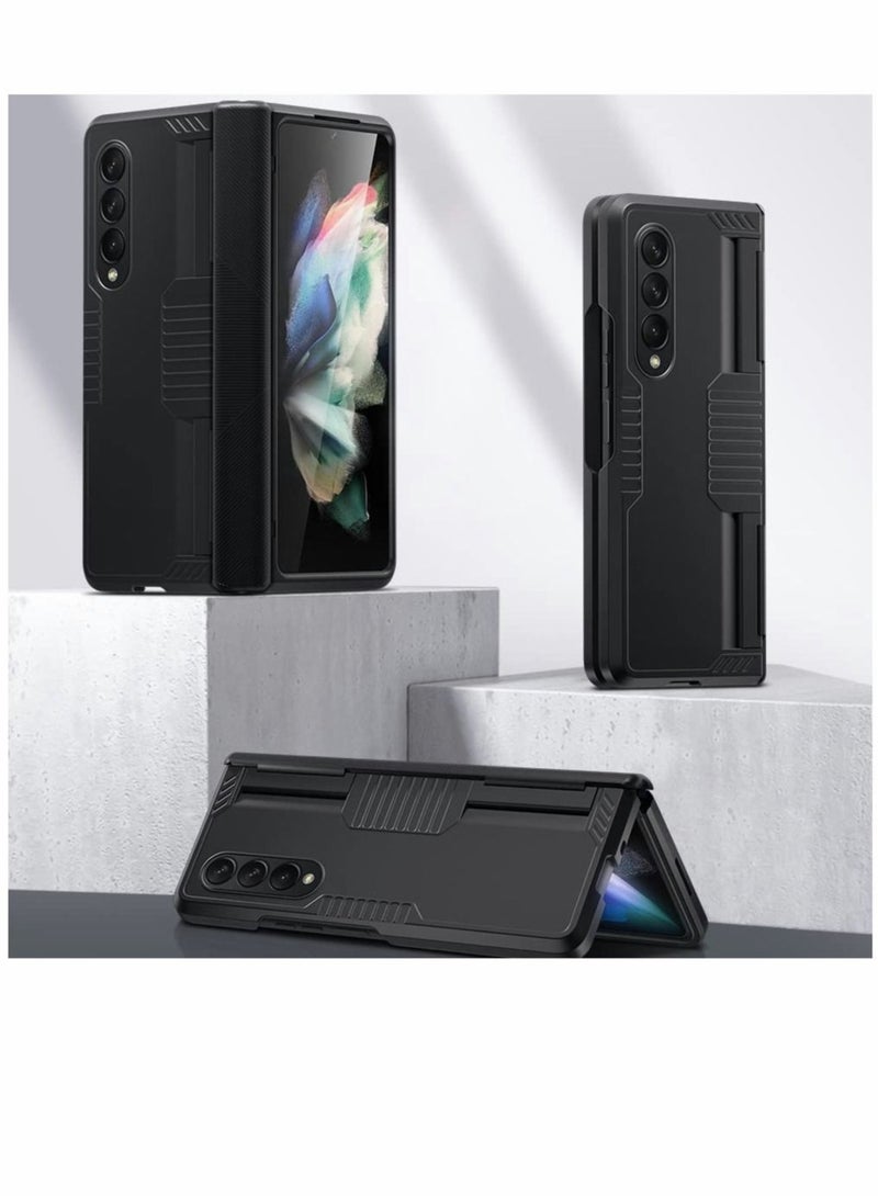 Captaintech Case for Samsung Galaxy Z Fold 3 Hinge Protection with Heavy Duty Armor Shockproof Durable Cover case - Image 3