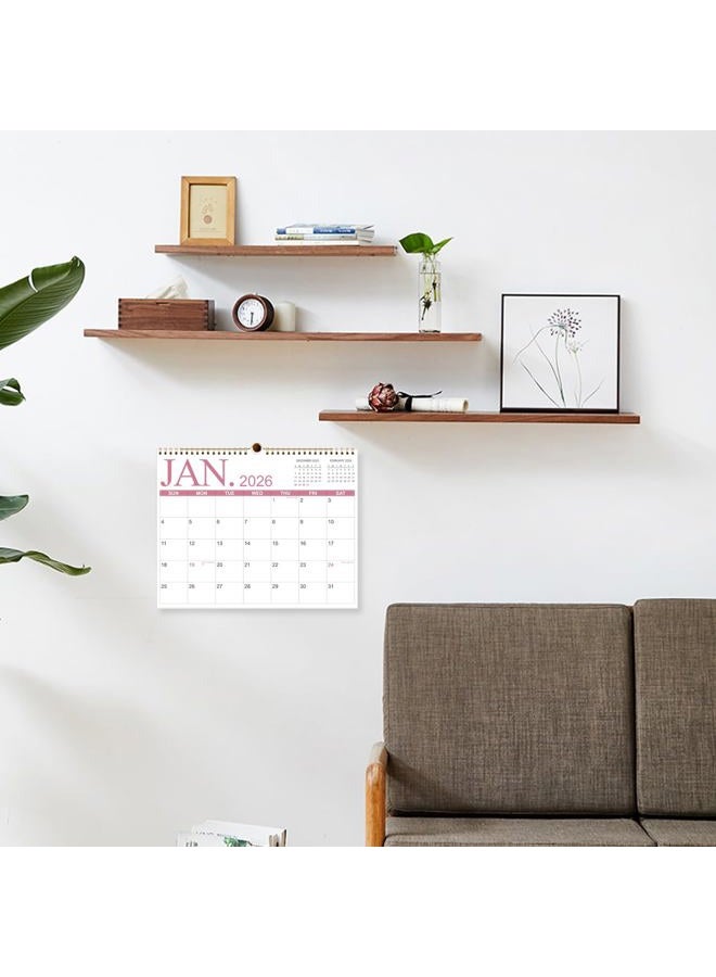 Tuun Fuplan Calendar 2026-2027 - Wall Calendar from January 2026 to June 2027, 2026-2027 Hanging Calendar with Holiday Marked, Premium Paper for Organizing, 11'' x 14'', Four Color - Image 5