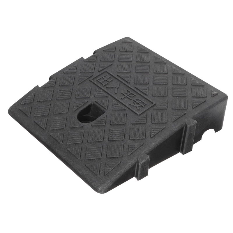 10pc Plastic Slope Ramp Mat 25x27x7cm for Wheelchair Curb Climbing Vehicle Use - Image 2