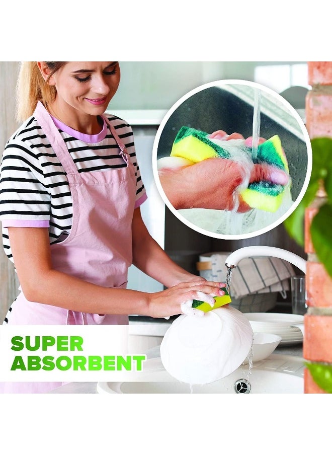 SAQOWARE 12 pcs Dish Cleaning Sponges, Assorted  - Image 2