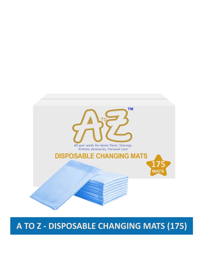 A To Z - Disposable Changing mats (45x60cm) Large, Pack Of 175 - Blue - Image 2