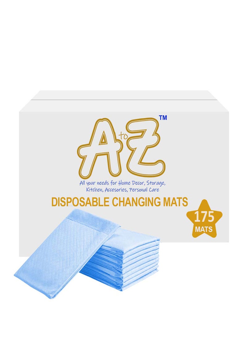 A To Z - Disposable Changing mats (45x60cm) Large, Pack Of 175 - Blue - Image 1