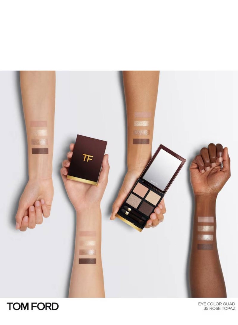 TOM FORD Eye Color Quad Eyeshadow Palette, 35 Rose Topaz - Image 3