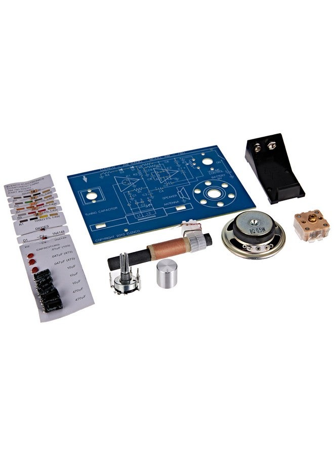 Elenco Two Ic Am Radio Kit | Solder | Great Stem Project | Soldering Required - Image 1