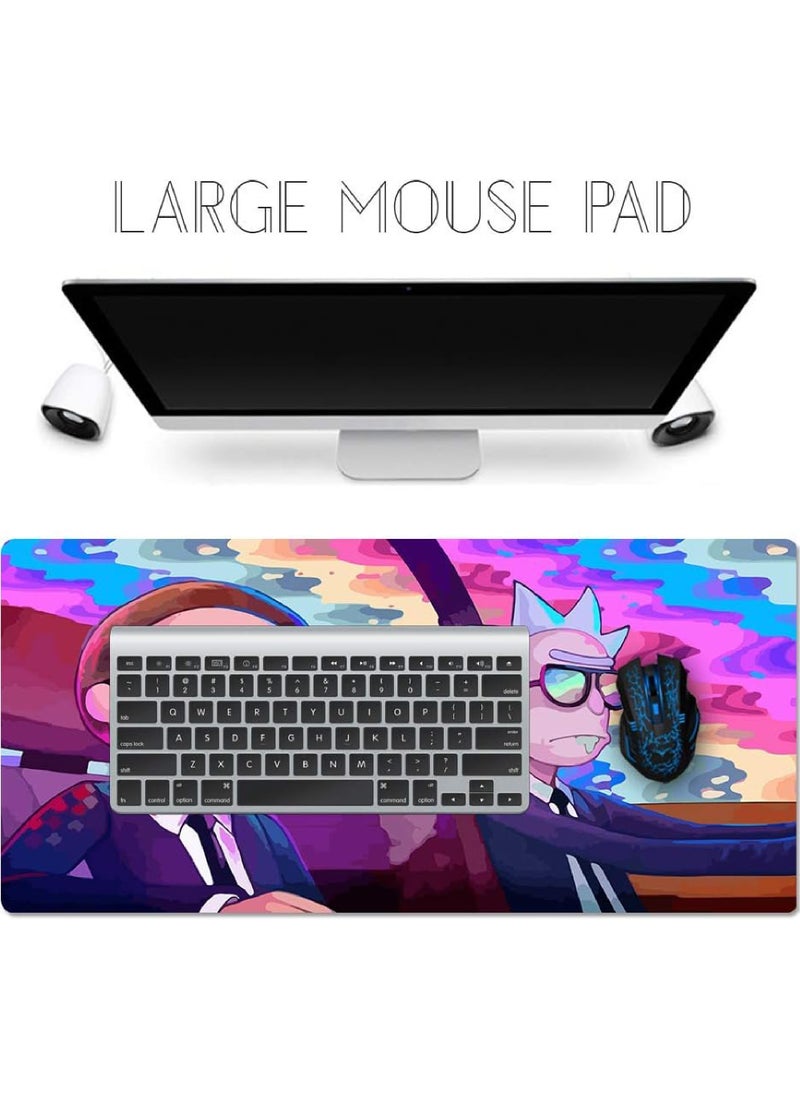 Large Mouse Pad 900*400mm Size Gaming Mouse Pad Stitched Edges Waterproof Non-Slip Rubber Base Mousepad Great for Laptop Computer & PC