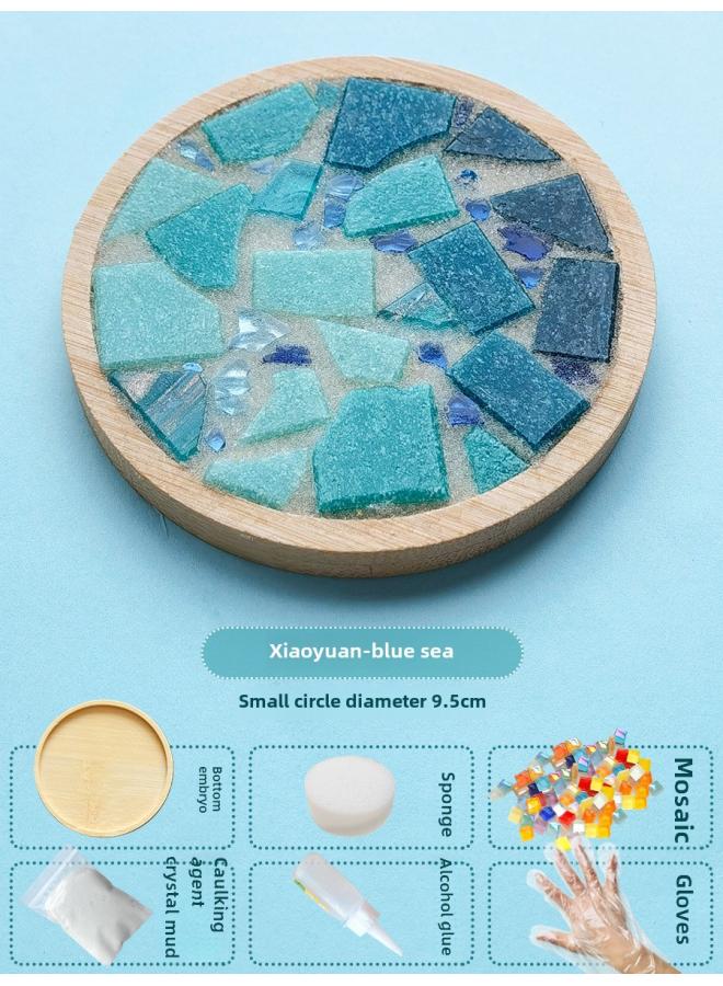 New Diy Handmade Coaster Material Bag Mosaic Parent-child Creative Kindergarten Small Gift Educational Toys