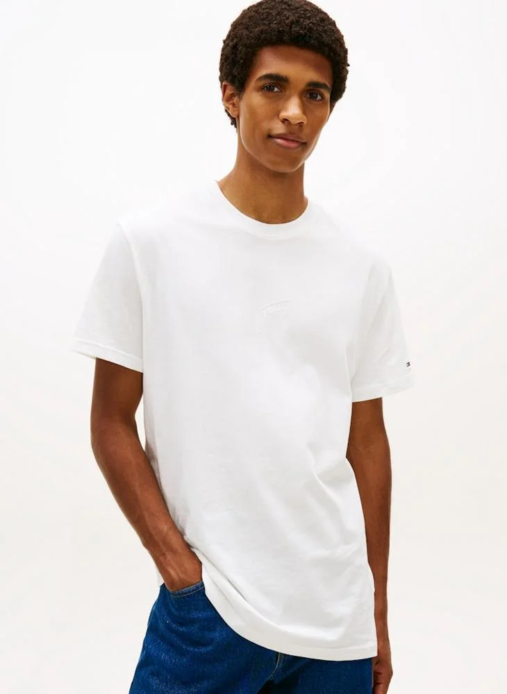 Tonal Logo Knit T-Shirt