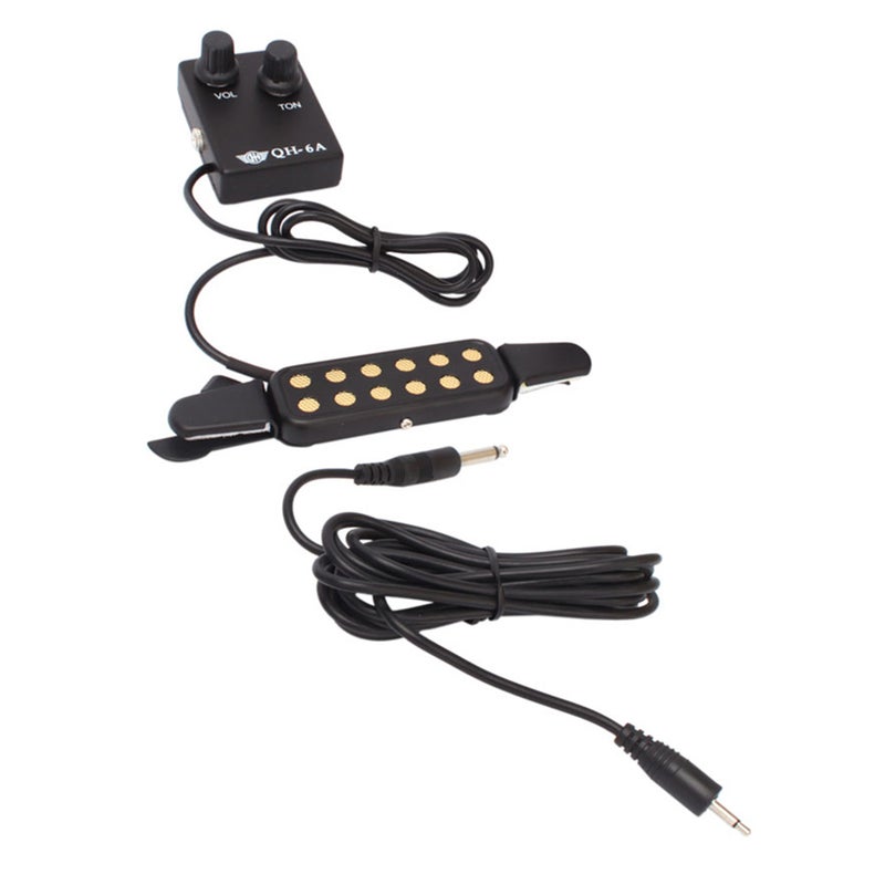 Guitar Pickup Punch Free Adjustable Folk Guitar Ukulele Bass Sound Pickup - Image 1
