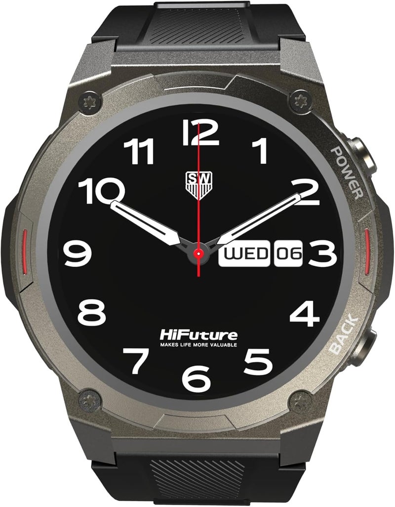 HiFuture FutureGo MIX2 Bluetooth Calling Smartwatch - Black - Image 1