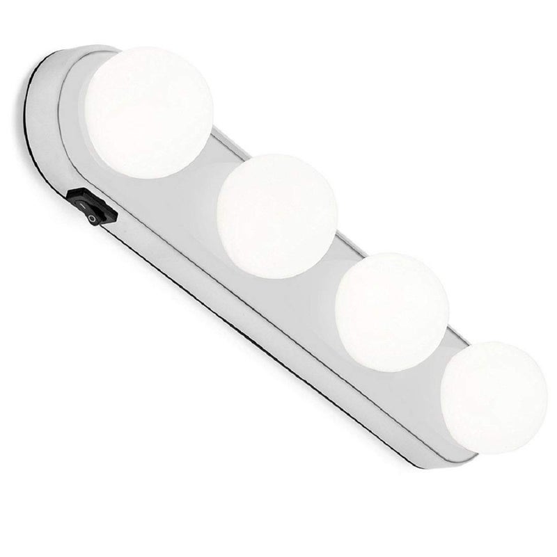 Cyrox Cyrox Super Bright 4 LED Bulbs Instant Vanity Makeup Studio Glow Lights Portable Cosmetic Mirror Lights for Home Tours Travels Marriage Function Makeup Studio Glow Lights  - Image 3