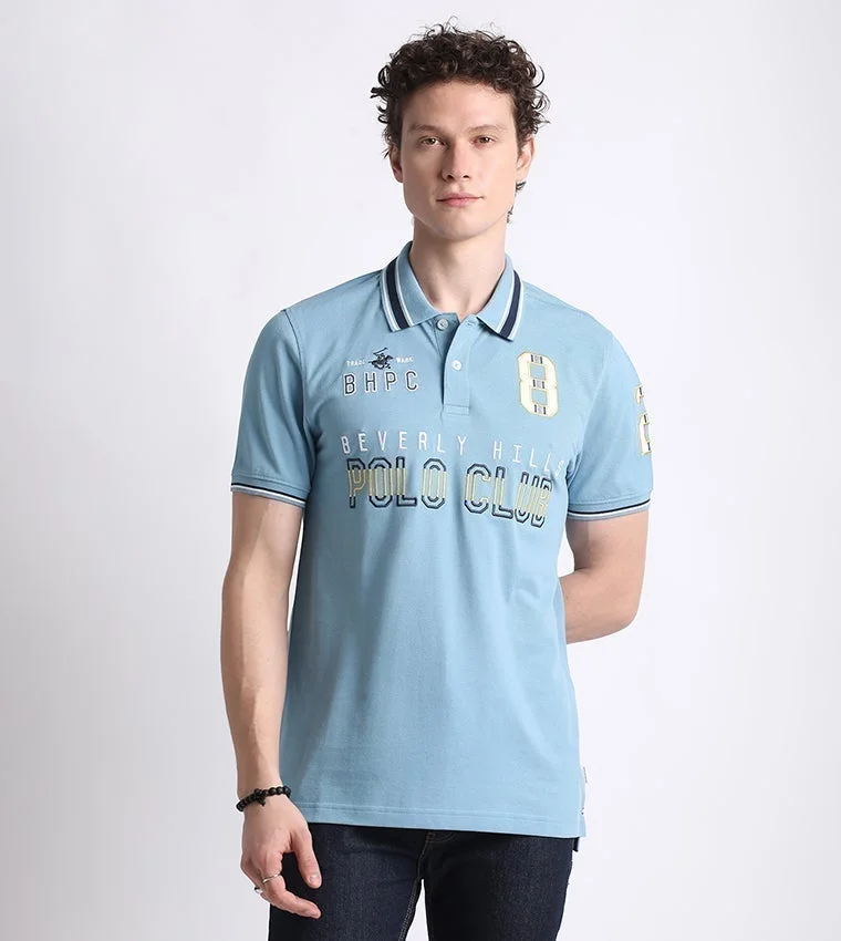 Embroidered Short Sleeves Polo T-Shirt