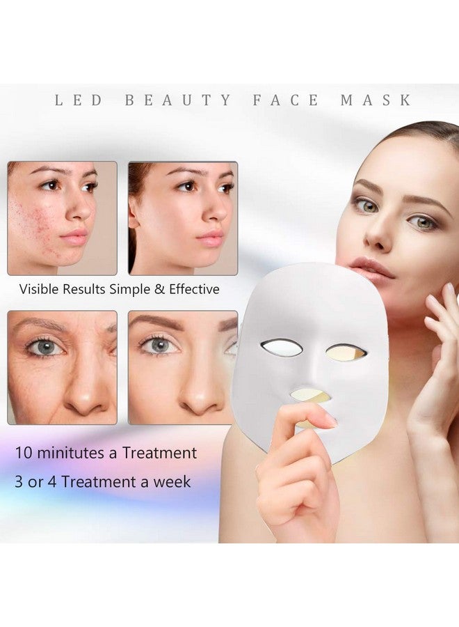 Foleto LED FÃ¢cÃ¨ MÃ¢sk Light Therapy | 7 Color Skin Rejuvenation Therapy LED Photon MÃ¢sk Light Facial Skin Care Anti Aging Skin Tightening Wrinkles Toning MÃ¢sk - Image 5