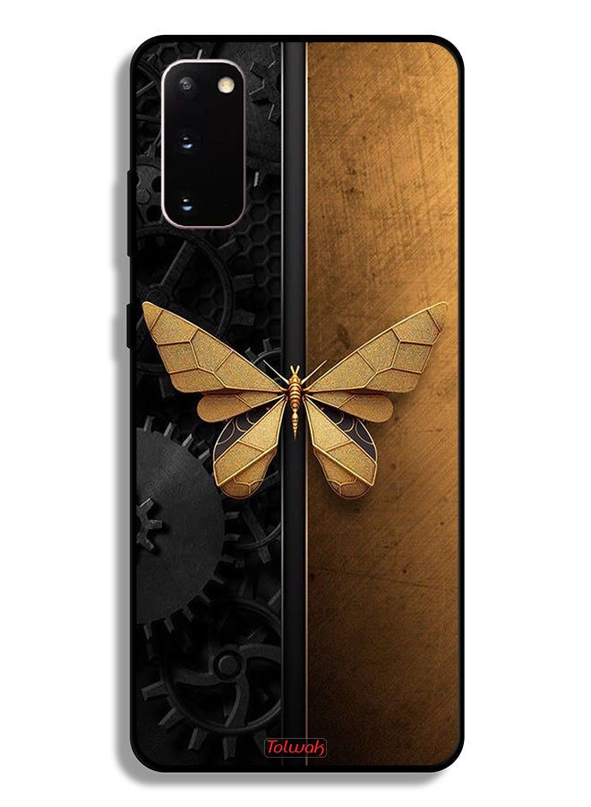 Tolwak Samsung Galaxy S20 5G Protective Case Cover Steel Butterfly - Image 2