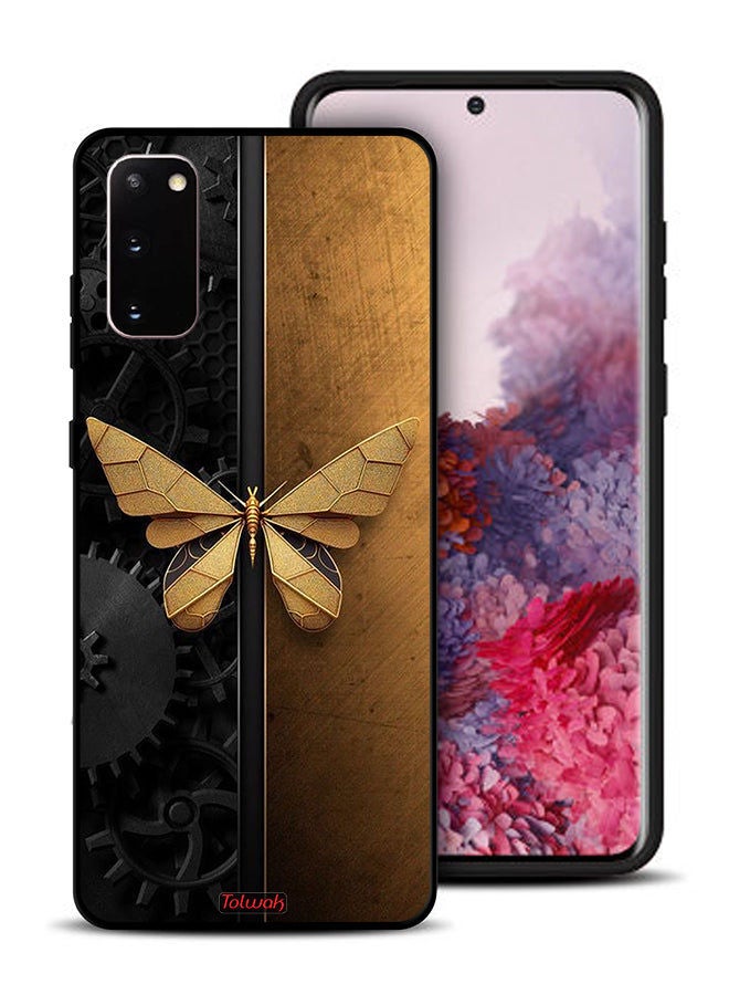 Tolwak Samsung Galaxy S20 5G Protective Case Cover Steel Butterfly - Image 1