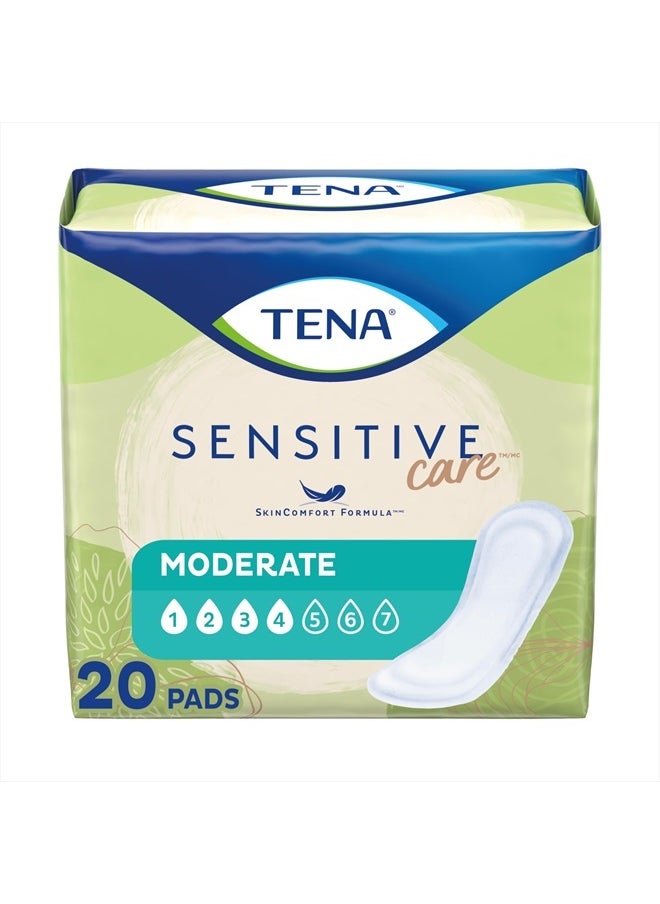 Tena Tena Incontinence Pads for Women, Moderate, Regular, 20 Count  - Image 1
