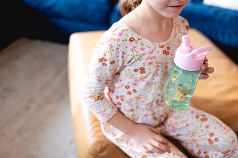 Simple Modern Disney Princess Kids Tritan Plastic Summit Water Bottle | 12 oz BPA-Free Cup with Covered Leak Proof Straw Lid for Girls, Toddlers | Princess Rainbows - Image 5