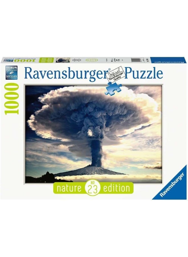 Ravensburger بازل جبل إتنا البركاني من رافنسبورجر 1000 قطعة للبالغين - مشهد طبيعي مذهل للانفجارات - بازل بجودة ممتازة مع تقنية سوفت كليك لتناسب مثالي | 17095-1 - Image 1