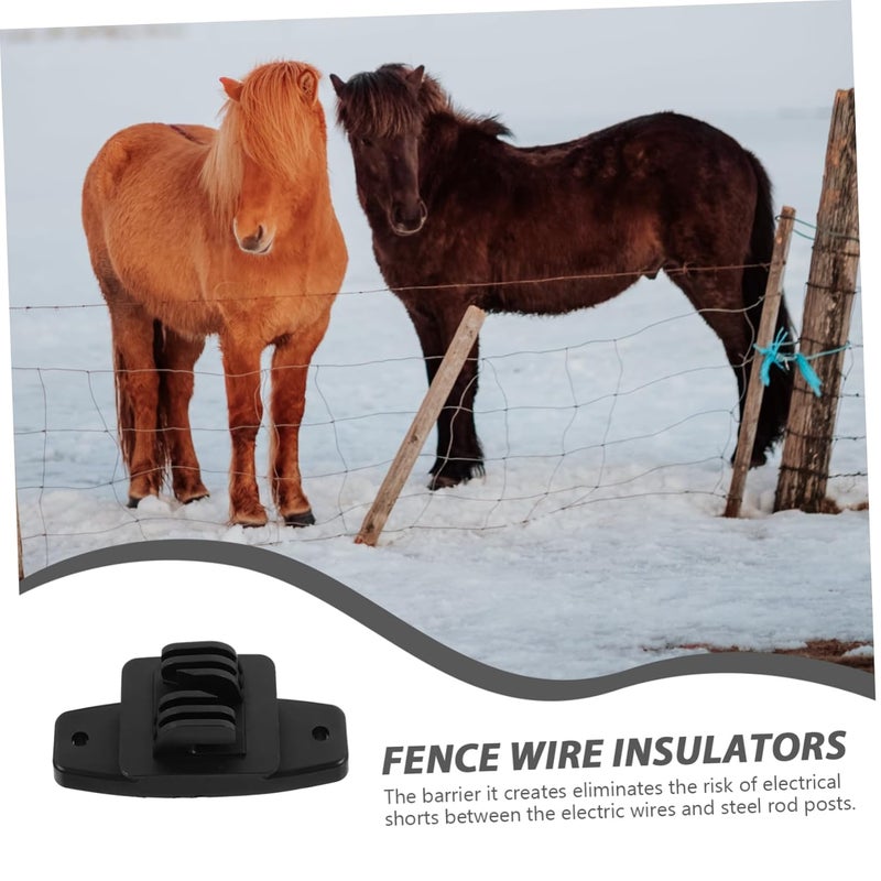 50Pcs Electric Fence Wire Insulators PP Material for Livestock Portable Fence Accessories for DIY Projects Excellent Insulation for Secure Fencing - Image 2