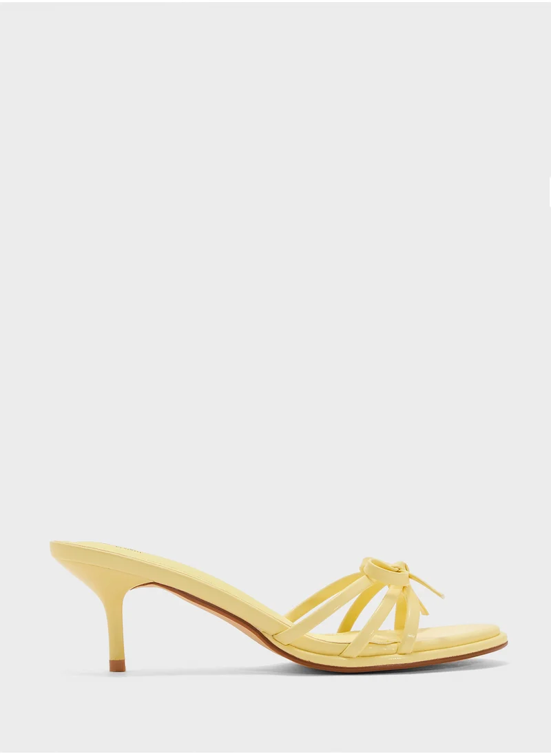جينجر Heeled Mule With Bow