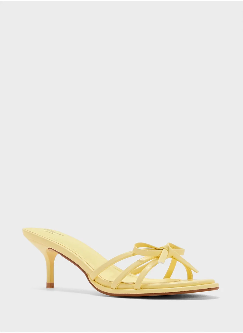جينجر Heeled Mule With Bow