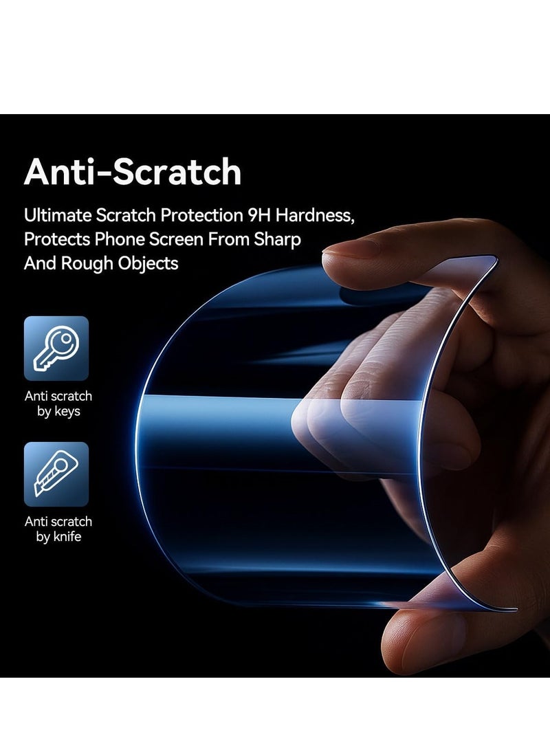 BORTONY Xiaomi POCO X7 Pro 5G Screen Protector 3-Pack 9H Ultra Clear Touch Sensitivity Tempered Glass Screen with Fingerprint For Xiaomi POCO X7 Pro 6.67-inch - Image 4