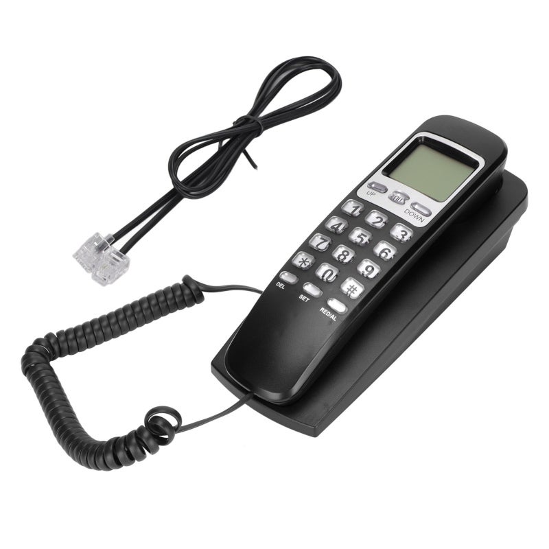 Corded Phone with Volume Control Clear Sound - Wall Mountable Telephone Extra Long Handle Cord Multifunction Landline Phone for Elderly - Image 2