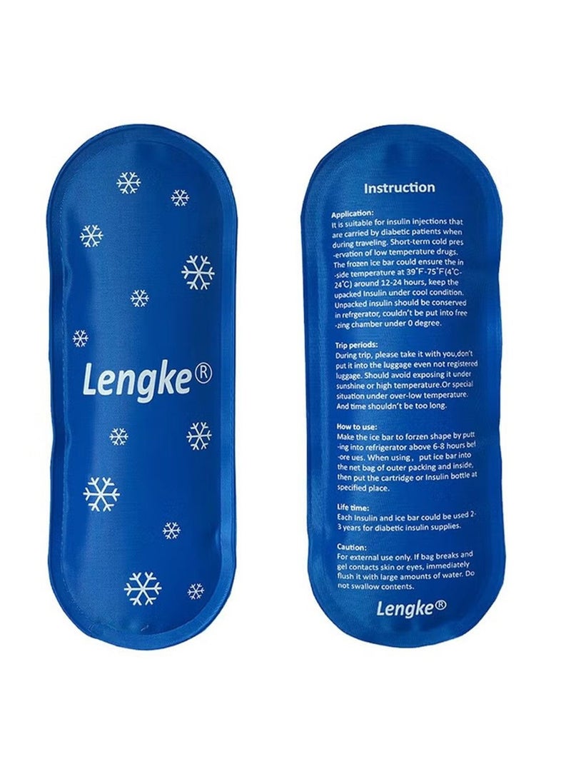 Leng Ke 2 Packs Ice Packs for Insulin Travel Case - Reusable Cooler Ice Packs Suitable for Diabetic Insulin Cooler Pen Carry Case - Image 4