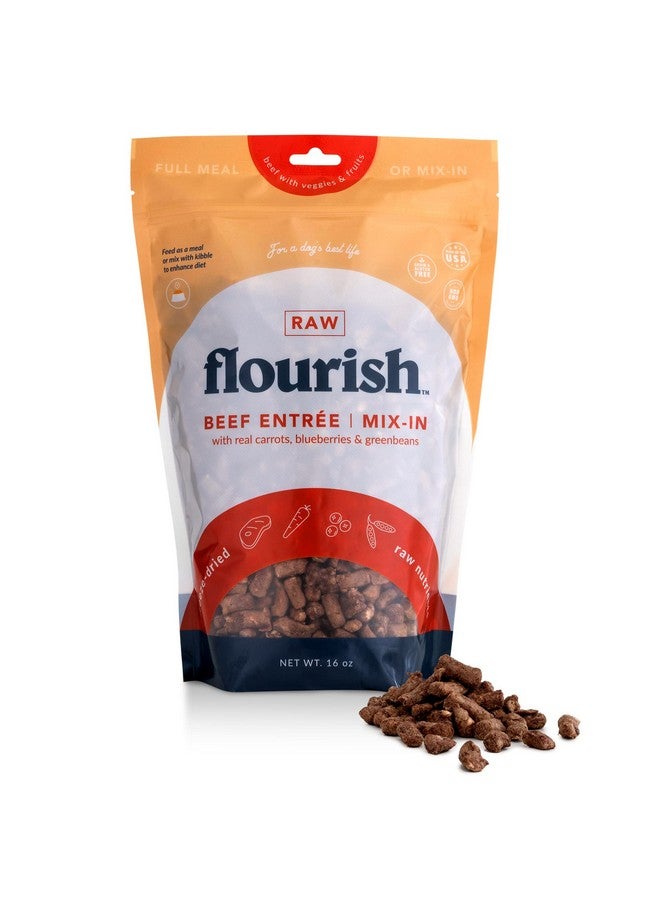 فلوريش مكافآت Flourish Pets النيئة المجففة بالتجميد للكلاب (مُضاف إليها لحم بقري، عادية) - Image 1