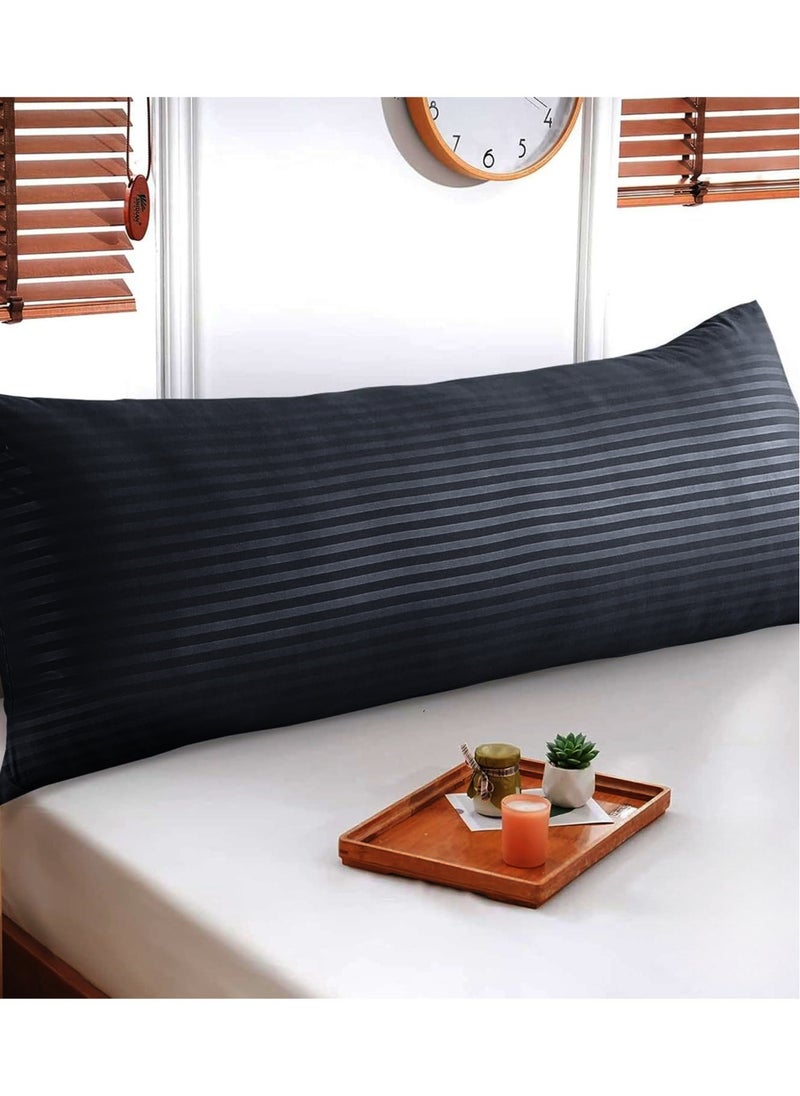 Eworld 3-piece Bedding Set Includes 2 Premium Bed Pillows & 1 Full-Body Pillow for Adults, Breathable & Ideal for Side Sleepers with Polyester Filling & Soft Cotton Cover, Available in Multiple Colors  - Image 4