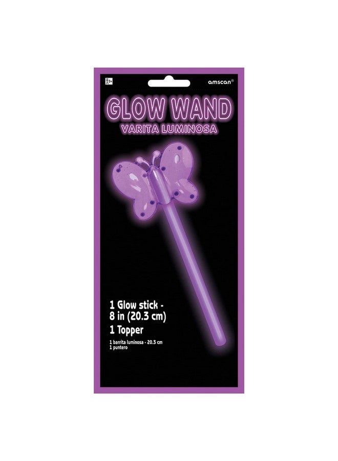 Amscan Glow Stick Wand Purple 8" - Image 1