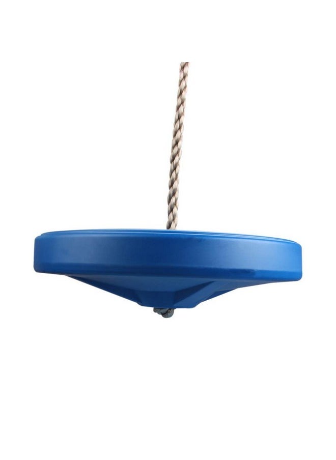 Toy Park - Toy Park Plastic Disc Swing Outdoor Indoor Hanging Plate Children Swing Disc Seat Kids Round Rope Playground Garden Play Activity with Height Adjustable (Yellow) - Image 1