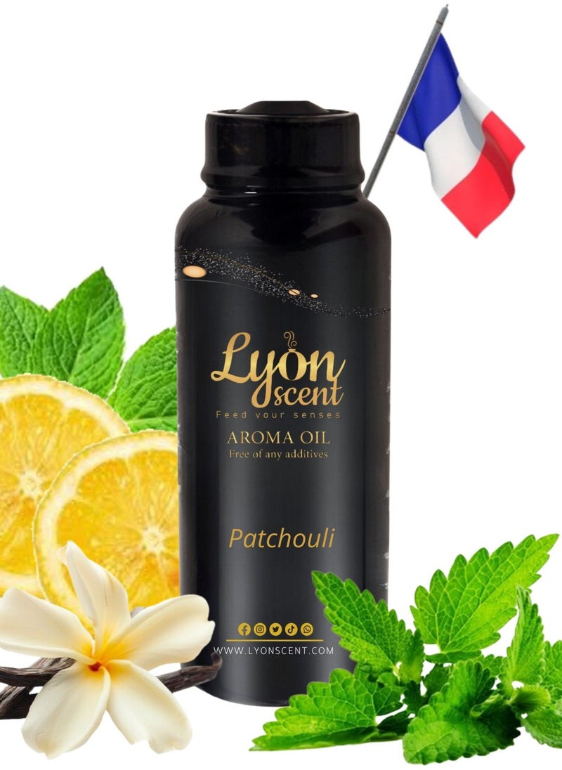 LYON SCENT Lyon Scent Aroma oil 500ml, Patchouli, earthy scent, musky scent, diffuser oil refill, perfume oil, fragrance refill for diffuser machines 