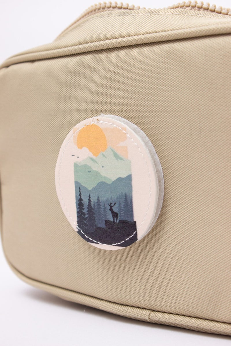 Kaff Beige K 00700 Interchangeable Sticker Crossbody Hand and Shoulder Bag  - Image 2