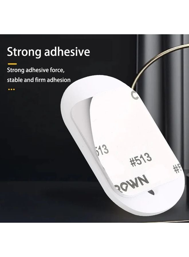 White Double Beads Heavy Duty Nylon Furniture Moving Wheels 360 Degree Rotating Adhesive Ball Casters 4 Pack - Image 5