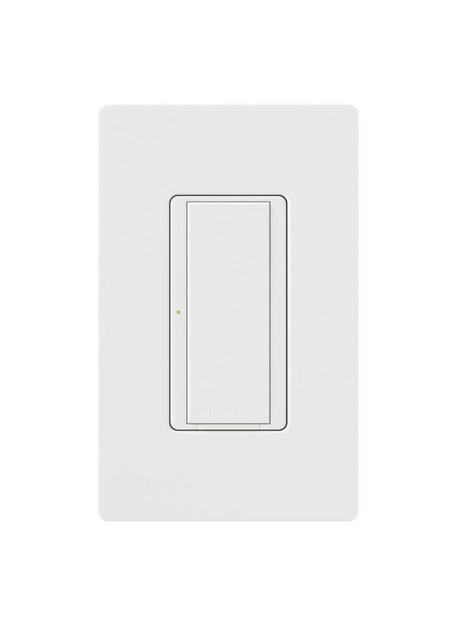 LUTRON Lutron Maestro Digital Switch, 8A Single Pole/Multi Location, MA-S8AM-WH, White  - Image 2
