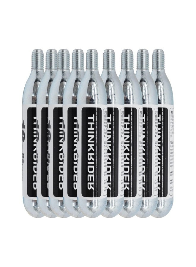 ThinkRider 16g Threaded CO2 Cartridges, CO2 Cartridges for Use with CO2 Bike Tire Inflator, C02 Cartridges for MTB & Road Bikes(16g x 10 Pack) - Image 1