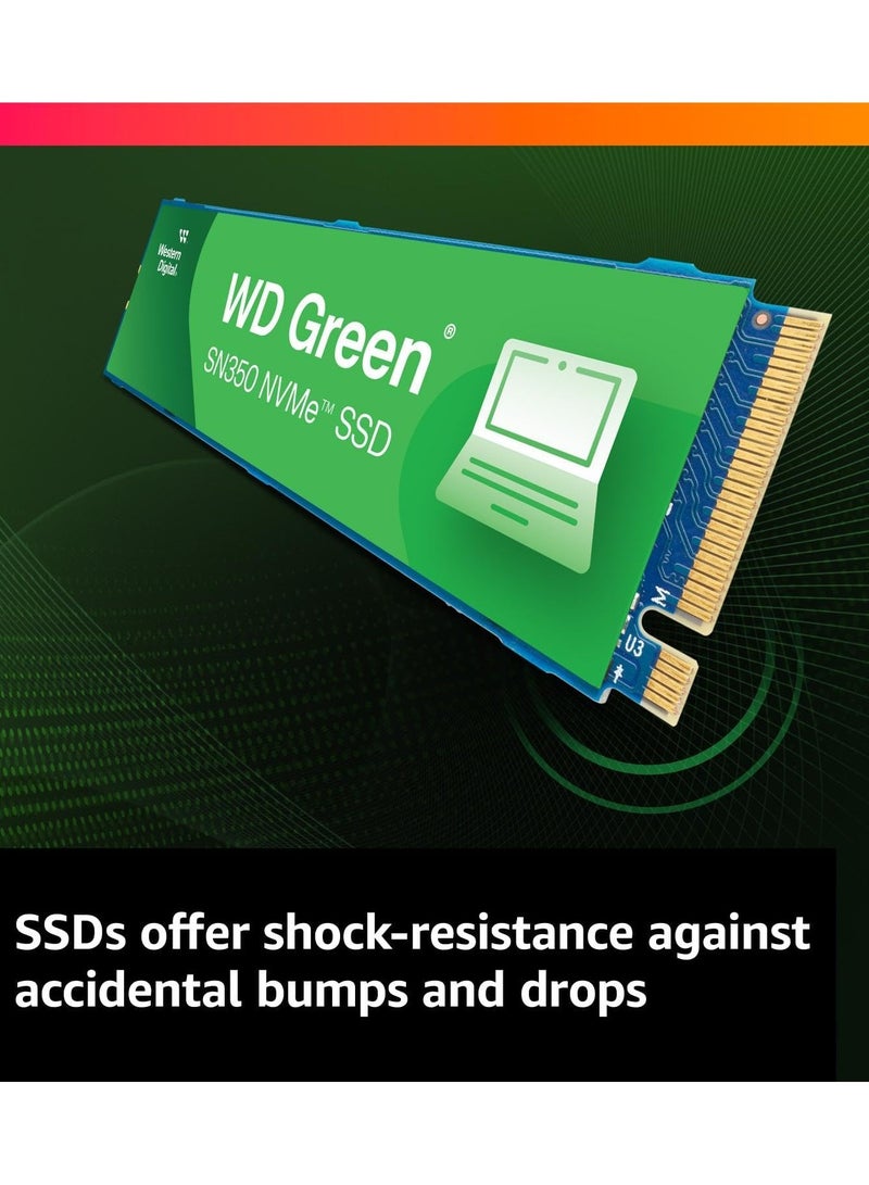 WD Green SN350 1TB NVMe SSD – M.2 2280 PCIe Gen3 Solid State Drive, 3200MB/s Read Speed, 3D NAND, 3-Year Warranty – Ideal for Laptops & Desktops  - Image 5