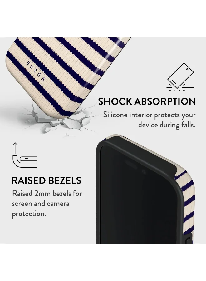 BURGA iPhone 16 Pro Max Case, 2 Piece Hard Shell + TPU Interior, Shock Absorption, All Port Accessible, Raised Bezel For Screen & Camera Protection, Never Fading HQ Print,Old Money