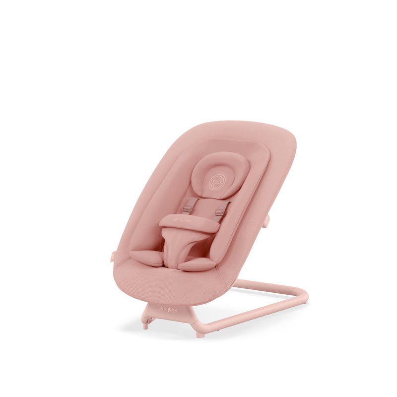 Cybex Lemo SelfBouncing Baby Bouncer for Playing and Relaxing with Adjustable Harness and Breathable Mesh Backrest Comfort Inlay with Head Hugger and Stand Pearl Pink