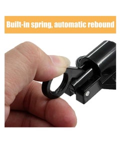 KASTWAVE 4 Pcs Spring Latch Bolt,Automatic Latch Lock,Spring Lock Automatic Spring Latch,Pull Ring Door Bolt with Screws,Suitable for Windows Wooden Doors,Courtyard Doors,Cabinet Doors(Black and Silver Gray)  - Image 5