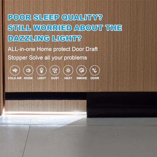 HomeProtect Door Draft Stopper 36 Inch Under Door Draft Blocker Door Sweep for Bottom of Door Reduce Cold Air, Soundproof, Light, Odor, Weather Stripping Door Seal Strip Fit for Interior/Exterior - Image 4