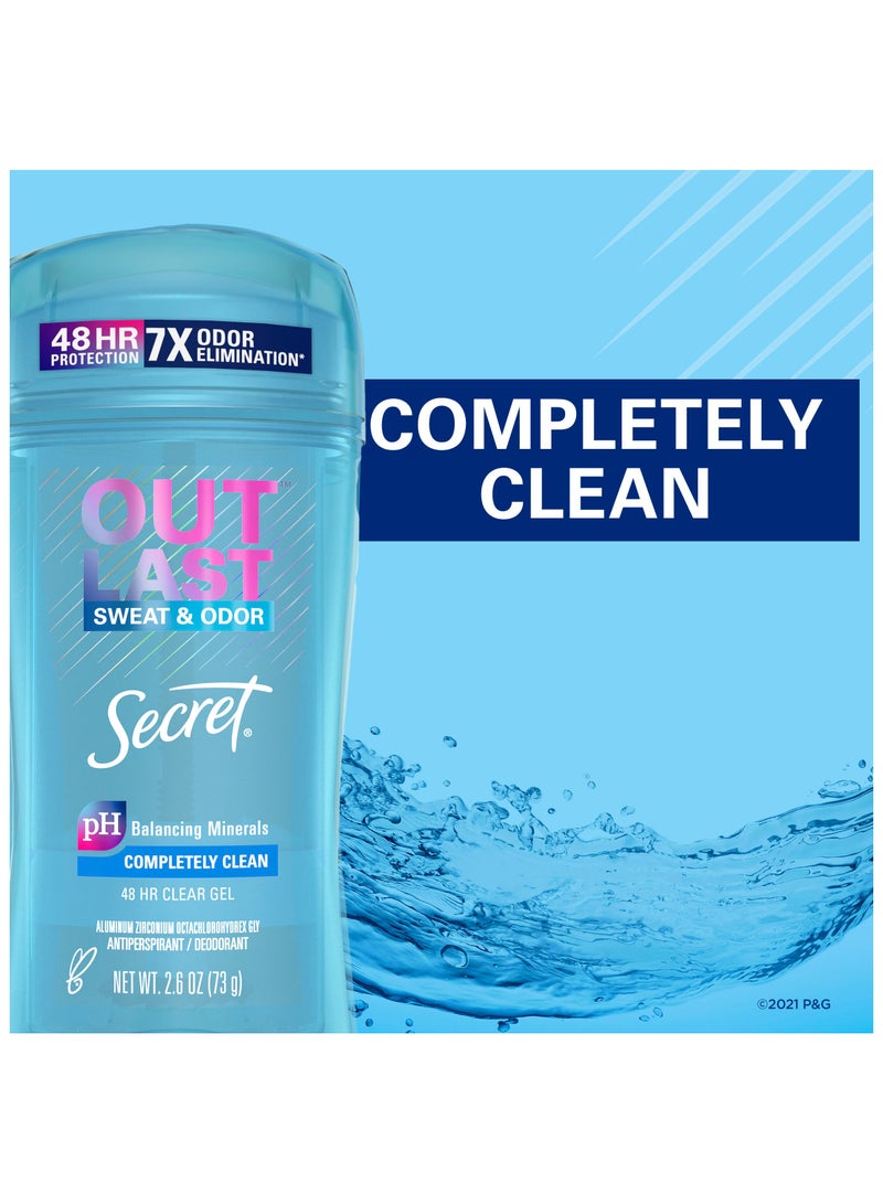 Secret Out Last Antiperspirant Deodorant Invisible Solid Completely Clean 73 G - Image 5