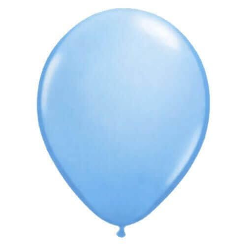Qualatex 5" Round Balloons, Pale Blue - Pack of 100 - Image 2